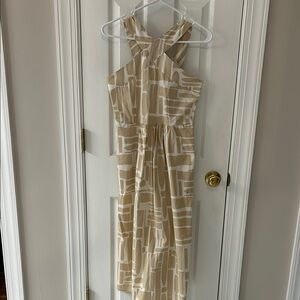 Halter Sleeveless Midi Sundress